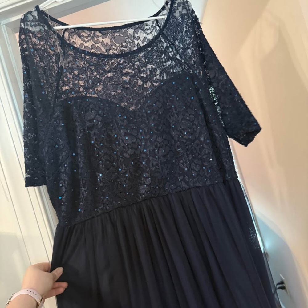 Navy Lace Dress